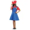 Vestido Mario Luxo Infantil Azul/Vermelho P 3-4 Anos - 1