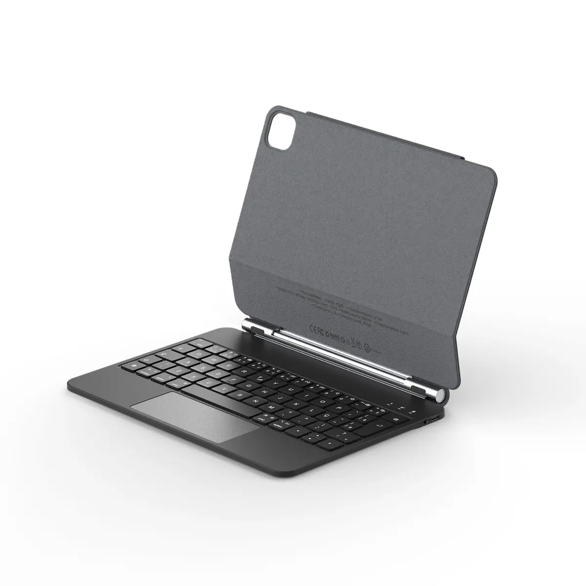 Teclado para iPad Air 11 Polegadas M4 2026/M3 2025/M2 2024, Preto | Design Magnético Flutuante com Trackpad, Layout Português, Fecho Magnético com Suporte para Caneta, para iPad Air 4ª/5ª 10,9"