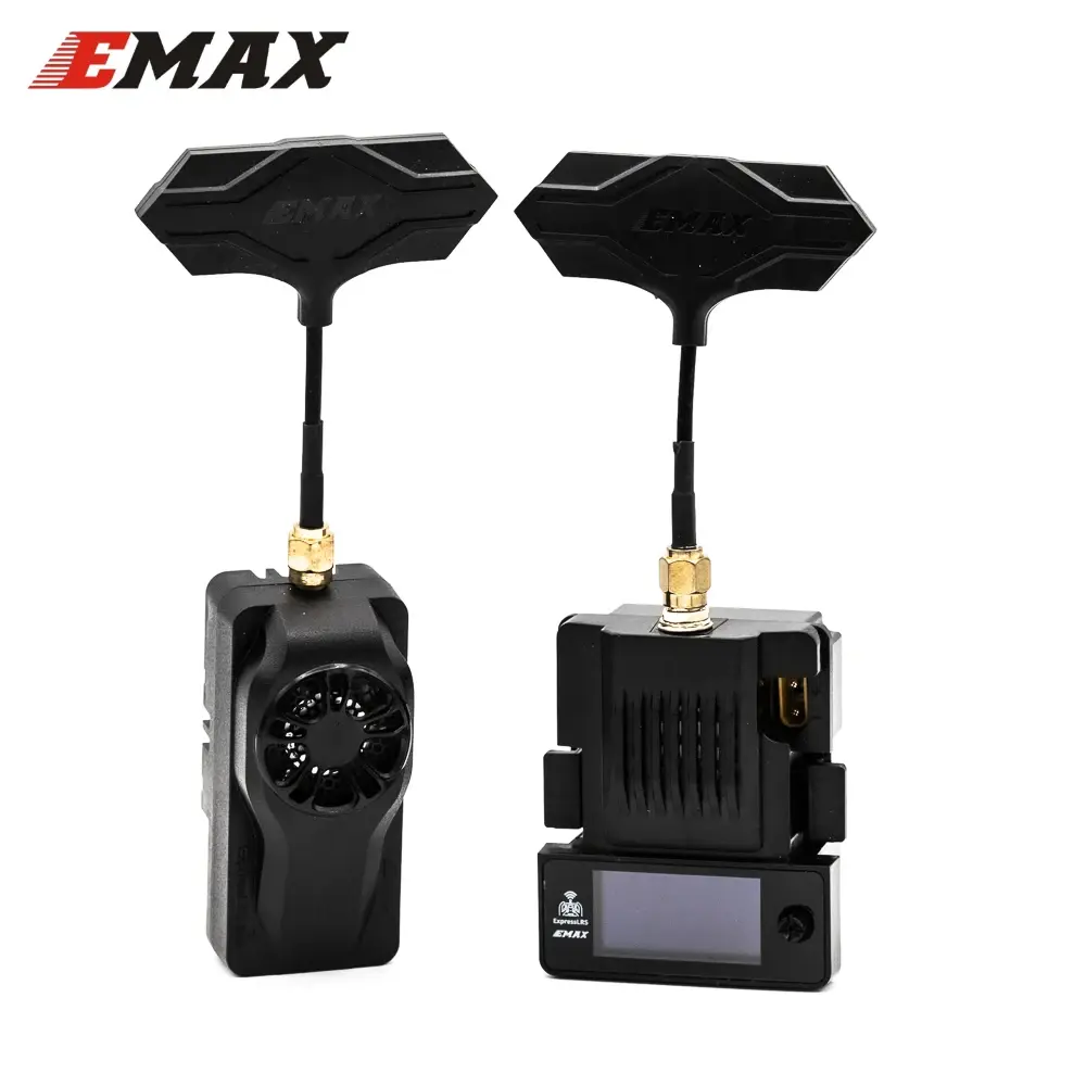 Original emax oficial aeris link expresslrs elms micro tx módulo 2.4g 915mhz com tela oled e ventilador de refrigeração para rc fpv drone - 1