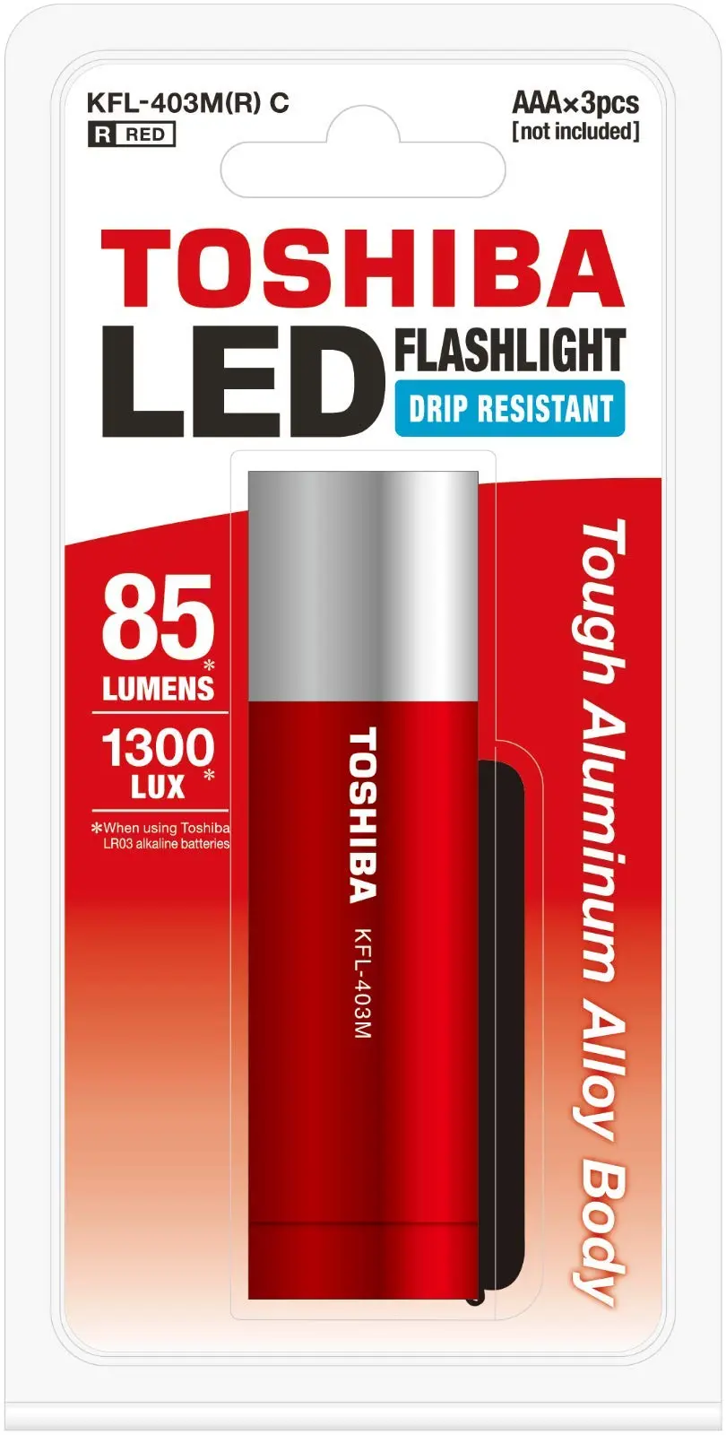 Lanterna Mini KFL-403M Vermelho Metálico Toshiba