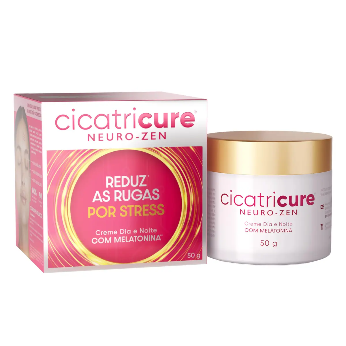 Cicatricure Neuro-Zen Creme Facial 50g - Antimarcas de Stress e Melatonina
