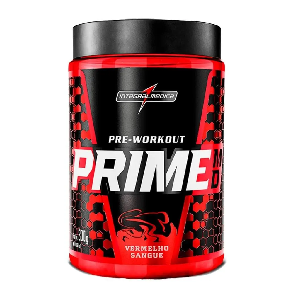 Pré-Treino em Pó Integralmedica Prime MD, Frutas Vermelhas, 300g