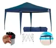 Tenda Dobrável 3x3m com Mala de Transporte Azul - 1