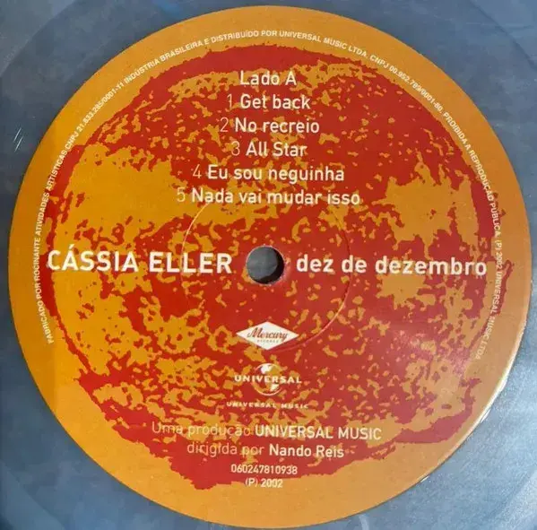 Vinil Cássia Eller - Dez De Dezembro (azul Perolado) Cássia Standard thumbnail 5