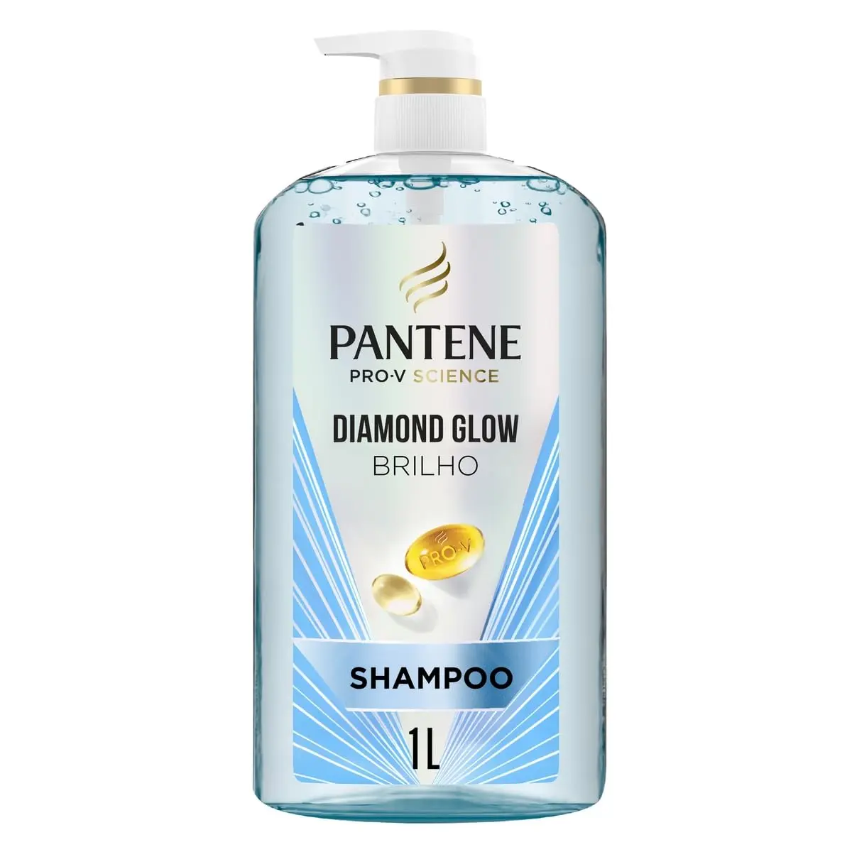 Pantene Pro-V Shampoo Diamond Glow Brilho e Hidratação 1 L