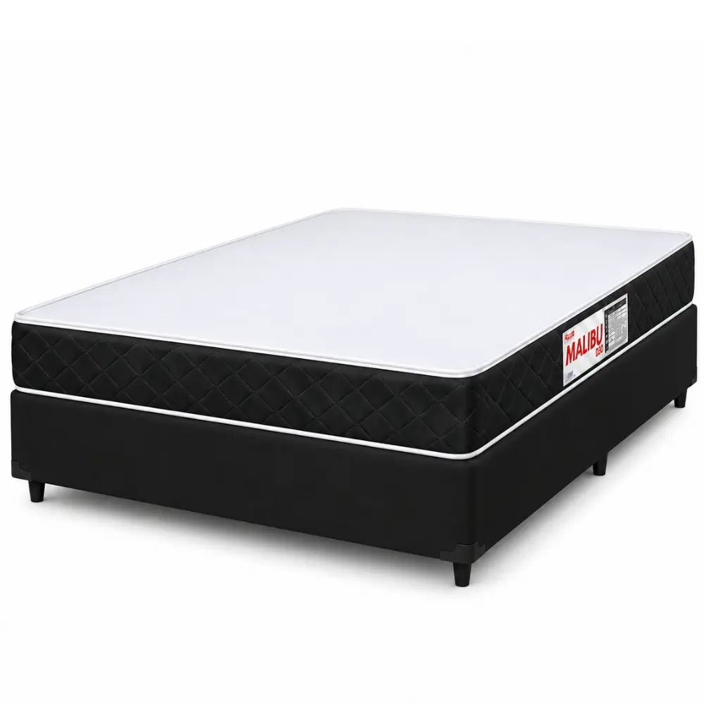 Cama Box Casal Espuma Malibu 138x188x50cm Hellen