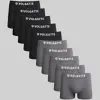 Volgatte Kit 10 Cuecas Boxer Sem Costura Preto/Cinza P, M, G e GG - 1