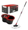Mop Giratório com Centrífuga Inox Vermelho/Cinza - 1