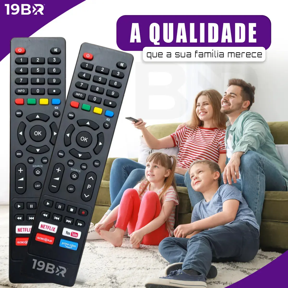Kit 2 Controle Remoto Para Tv Philco Smart 4k Teclas Netflix, Youtube, Globoplay E Prime Video thumbnail 5