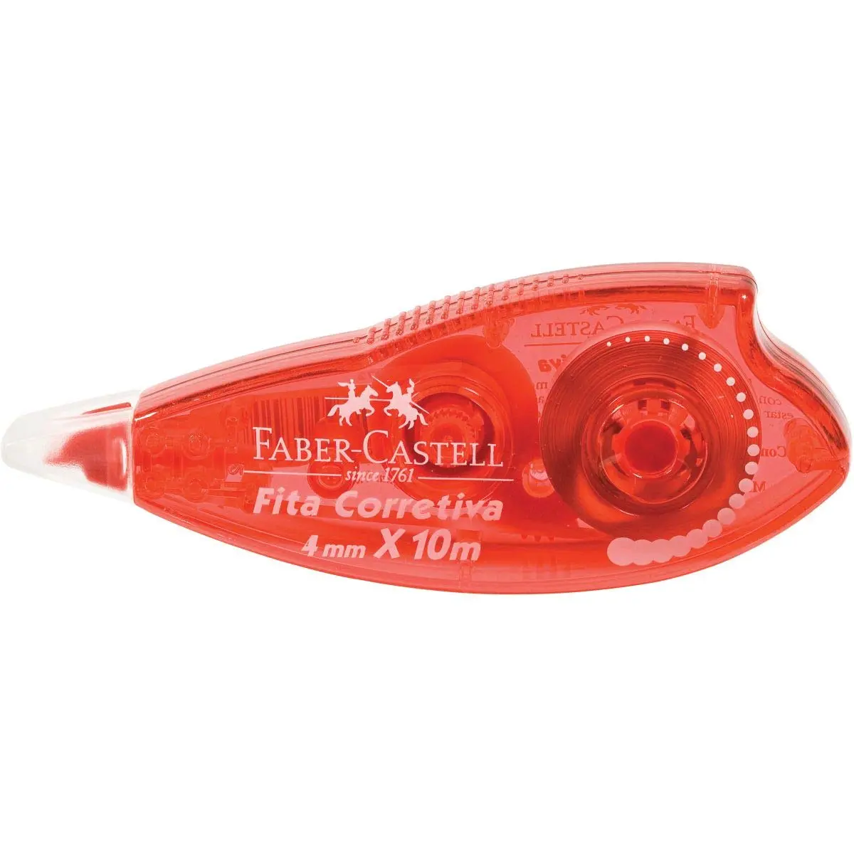Corretivo em Fita, Faber-Castell, OF/7072, Vermelha, pacote de 6