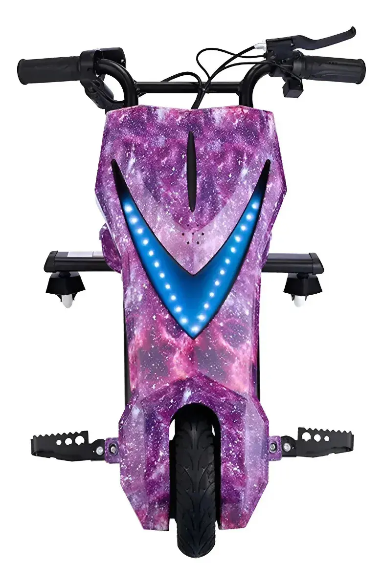Triciclo Elétrico Drift Popsy Rosa-claro com LED para Crianças