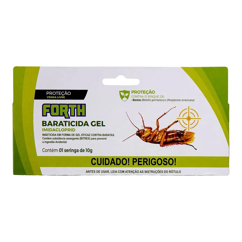 Forth Baraticida, Isca em Gel, Imidacloprid, Seringa, Bico Dosador, 10g - 1
