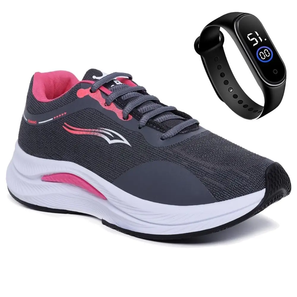 Kit Tênis Feminino Academia Esportivo Caminhada Confortavel Dia Dia + Relógio