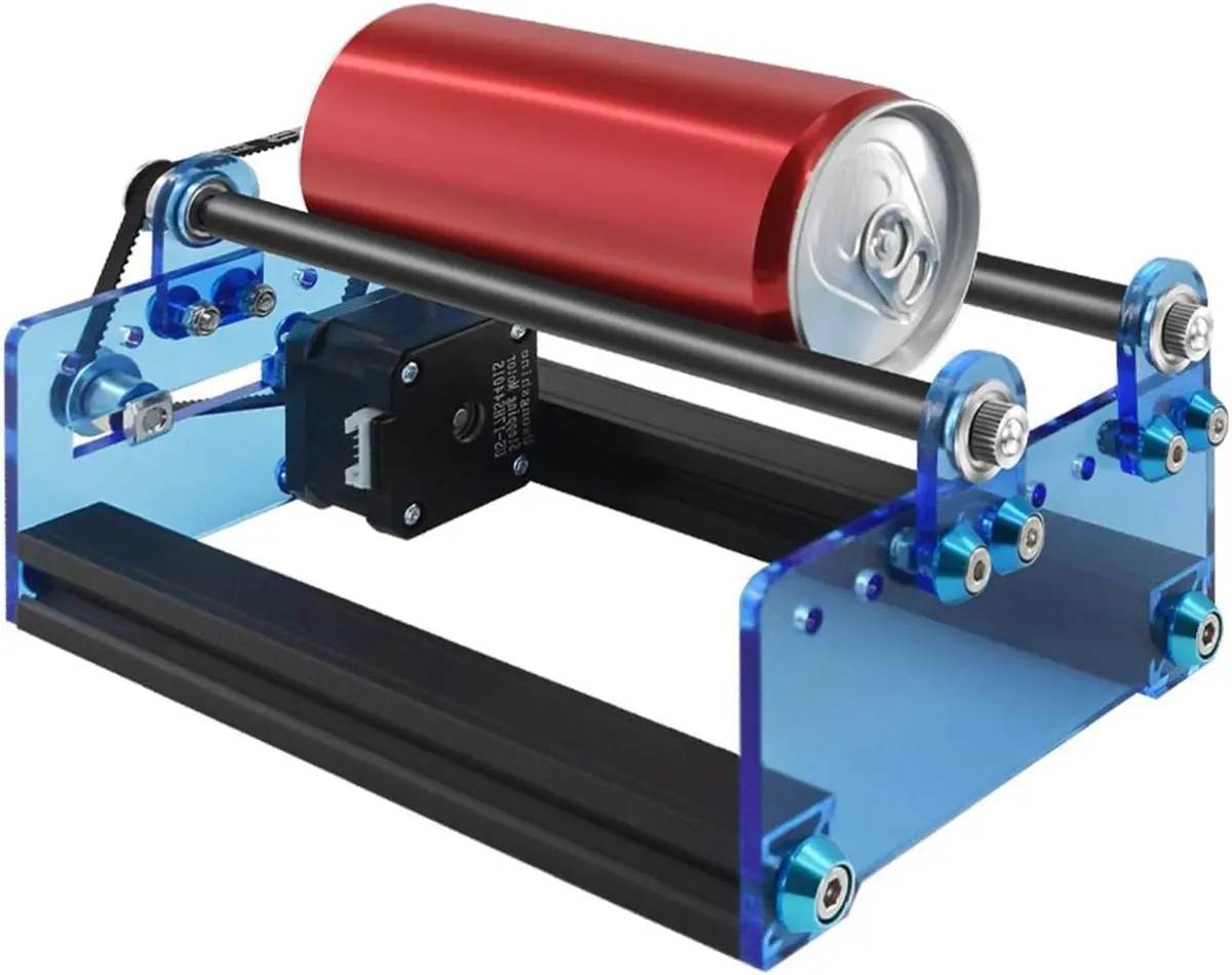 Rolo Rotativo a Laser, Uso para Gravadora Laser, Gravador de Eixo Y, Módulo de Gravação para Gravação de Objetos CilíNdricos, Compatível com a Maioria Das Máquinas de Gravação
