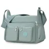 [Leve 8/Cada R$. 14] Bolsa tiracolo feminina verde com vários bolsos - 1