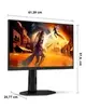 Monitor Gamer AOC 27" IPS 180Hz Widescreen Preto - 1
