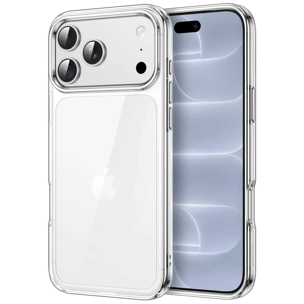 JETech Capa Bumper com Traseira Transparente para iPhone 18 Pro Max, Claro | Case de Celular Anti-Amarelamento, Proteção À Prova de Choque, Resistente a Riscos, Bumper de TPU Transparente - 1