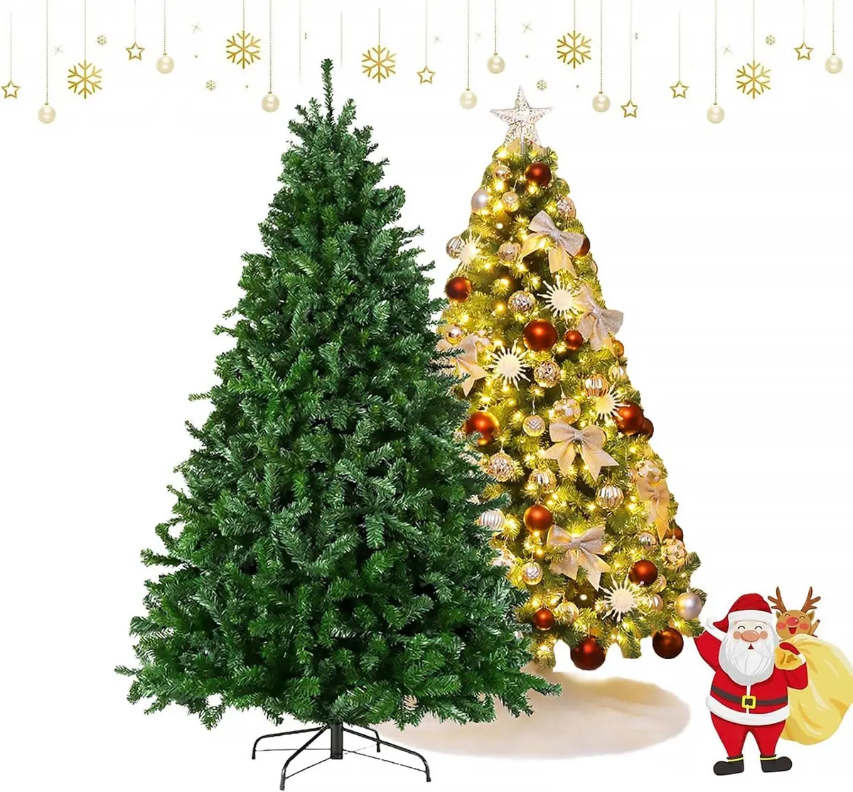 BEMMY Árvore De Natal, 1.8m 1000 Galhos Árvore De Natal, Arvore Pinheiro de Natal Verde Tradicional. A única Loja Autorizada "Bemmy-BR"