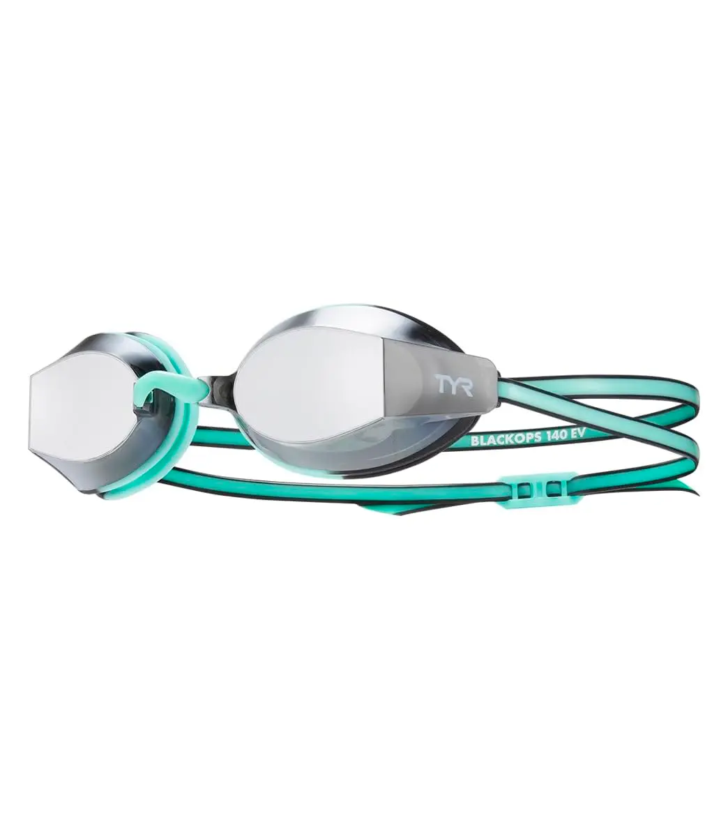 TYR Black Ops 140 EV Racing Mirrored Swim Goggles Women's Fit