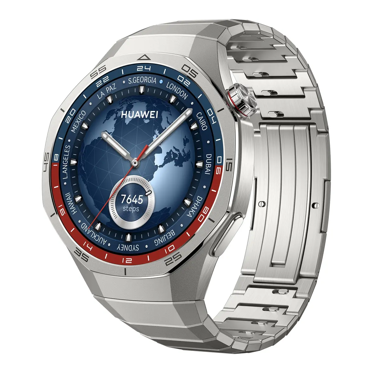 Smartwatch, HUAWEI WATCH GT 5 Pro 46mm, Cerâmica e Titânio, Monitoramento Esportivo Profissional, Mapas de Campos de Golfe, Até 2 Semanas de Bateria, Compatível com iOS e Android, Titânio