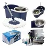 Mop 360 Giratório com Balde Inox 12L Azul Escuro - 1