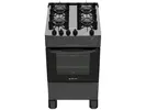[Magazine Luiza] Fogão 4 Bocas Atlas Preto Mesa de Vidro Mônaco Top Glass - Bivolt - 1