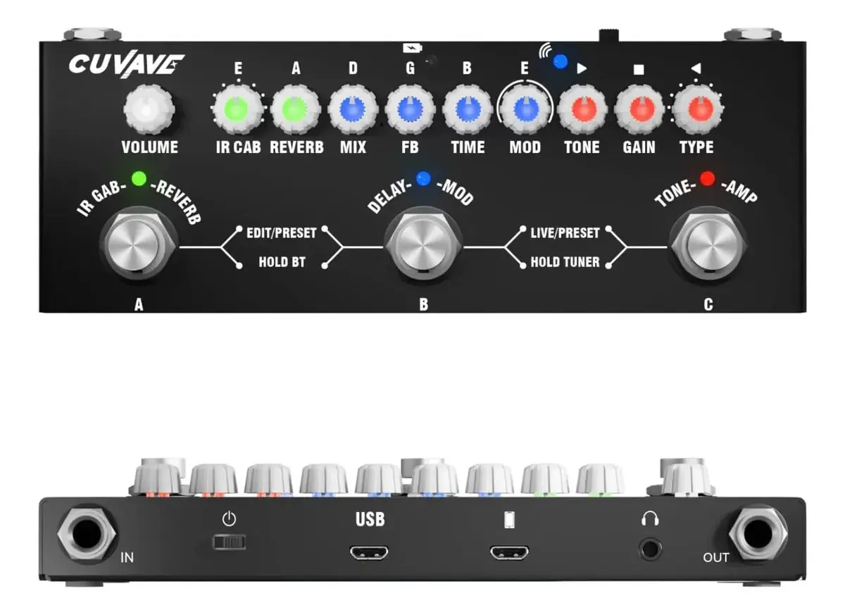 Pedal de efeito Cuvave Cube Baby preto