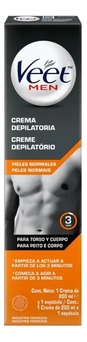 Creme Depilatório Veet Men Pele Normal 200ml - 1