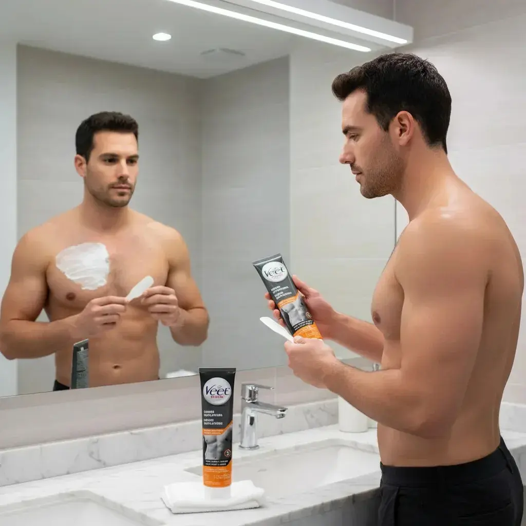 Creme Depilatório Veet Men Pele Normal 200ml thumbnail 5