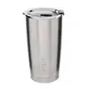 WOLFF - Copo Térmico de Aço Inox Parede Dupla Com Tampa 600ml Prata - Para Viagem - Mantém a Bebida na Temperatura Ideal - 1