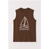Infantil - Camiseta Regata Masculina Algodão Barco - Babei no Look