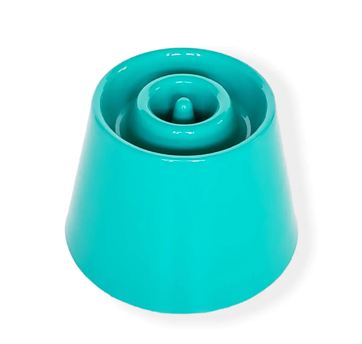 Comedouro Funcional Lento e Alto Dog Eat Verde Água Tamanho P para Cães - 1