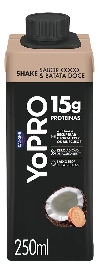 YoPRO Bebida Láctea UHT Coco com Batata-Doce 15g de proteínas 250ml