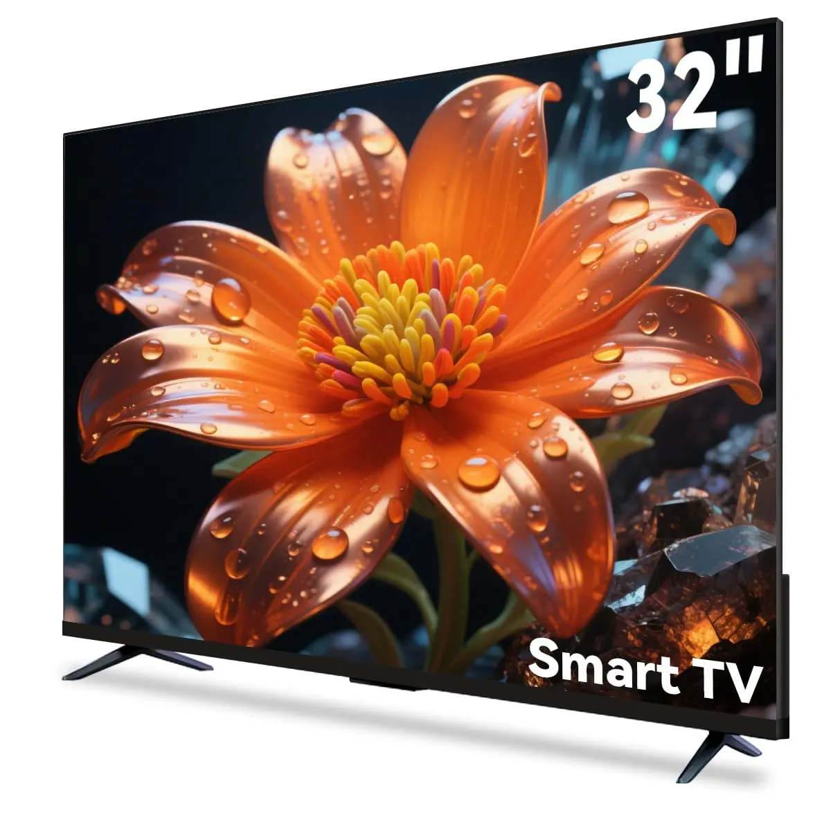Smart TV 32” Wi-Fi 6 dual band 2.4/5G e Bluetooth, assistente de voz. Tela ADS HD 1366x768. 2 HDMI 2.0 + 2 USB. Apps de streaming populares do Brasil pré-instalados.