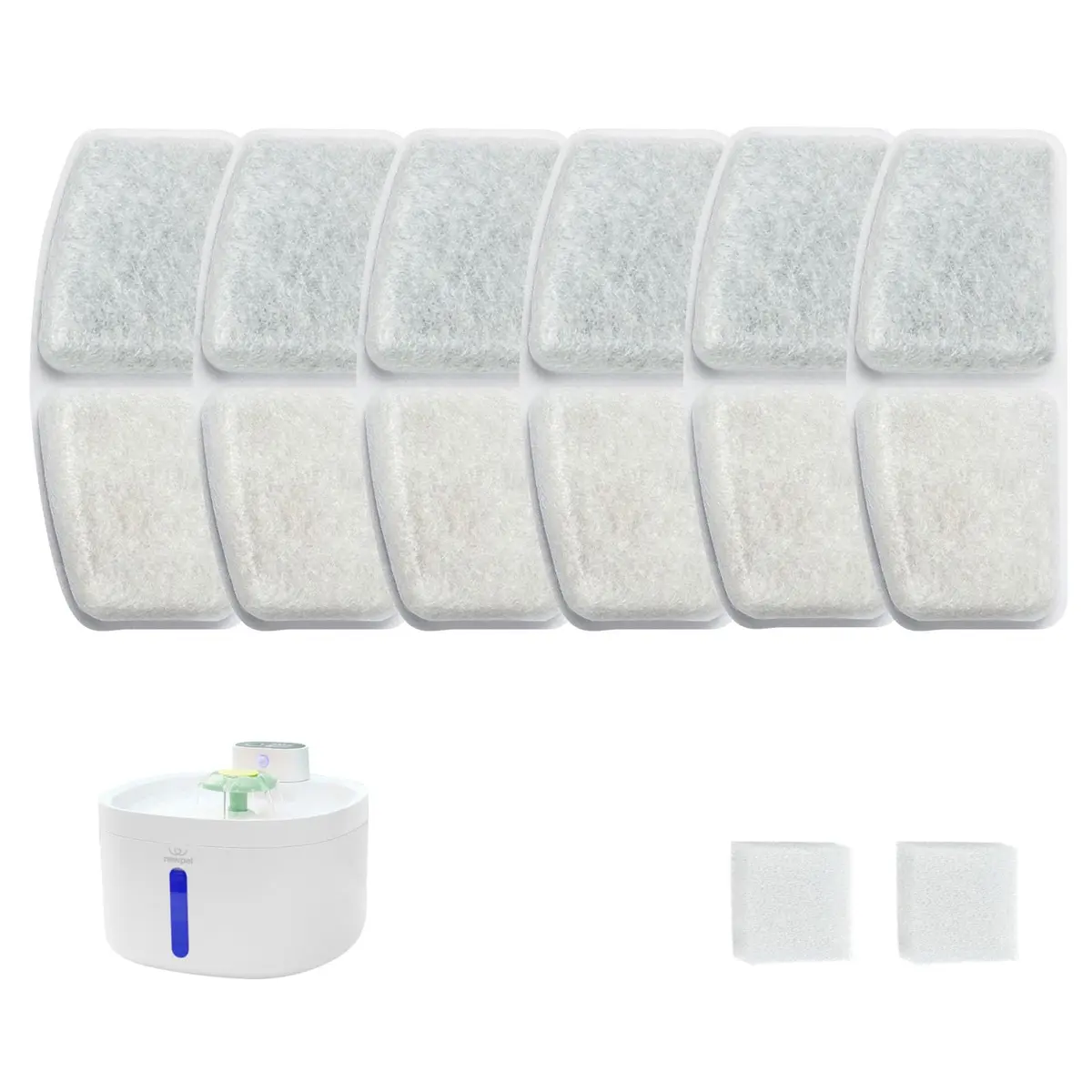Filtros Refil Fonte Bebedouro Gatos Cães Pet, Bebedouro Fonte Gato Cão Com Filtragem E Purificação Pet (6 PCS)