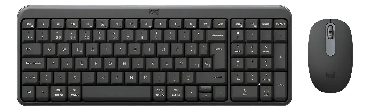 Teclado e mouse Bluetooth Logitech Mk250 Teclado preto preto