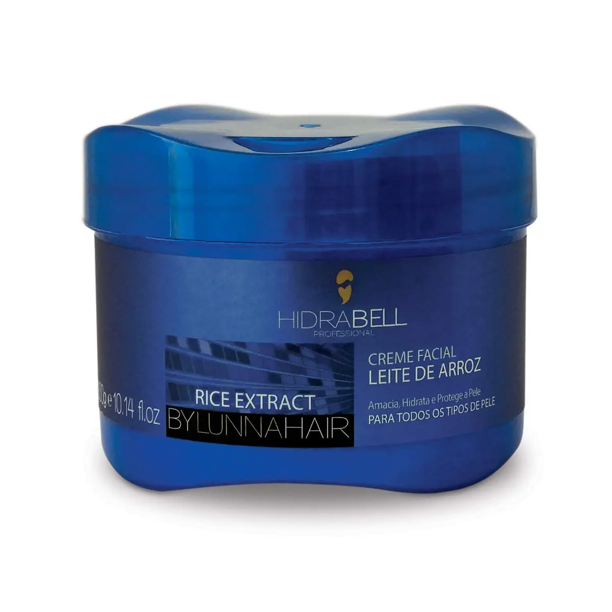 Hidrabell Creme Facial Leite de Arroz 250g | Hidratação e Nutrição Profunda