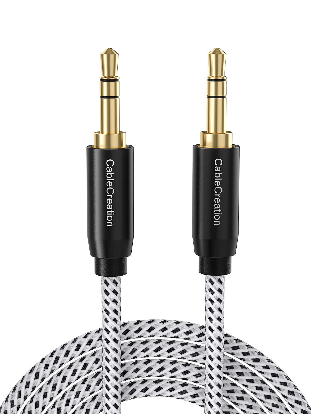 CableCreation Cabo de áudio de 3,5 mm 1,8 metros, cabo auxiliar estéreo | 1/8 de polegada para fones de ouvido, celular, som automotivo, alto-falantes e muito mais - 1