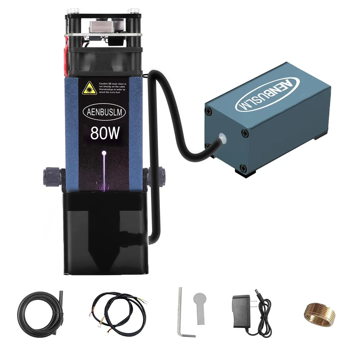 módulo de corte de gravação a laser de 80 W para cortador a laser e máquina de gravação a laser, potência de saída de 10 W,FAC integrado,ponto comprimido duplo ultrafino CNC escultura DIY Laser Master