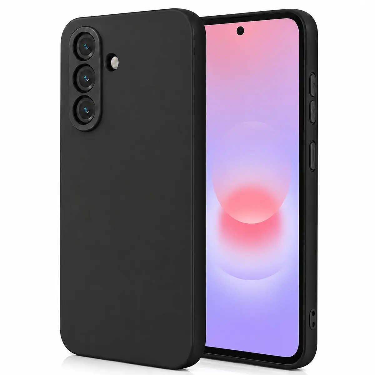 Capa Capinha Compatível Com Galaxy S21 Fe Silicone Aveludado Premium (PRETO)
