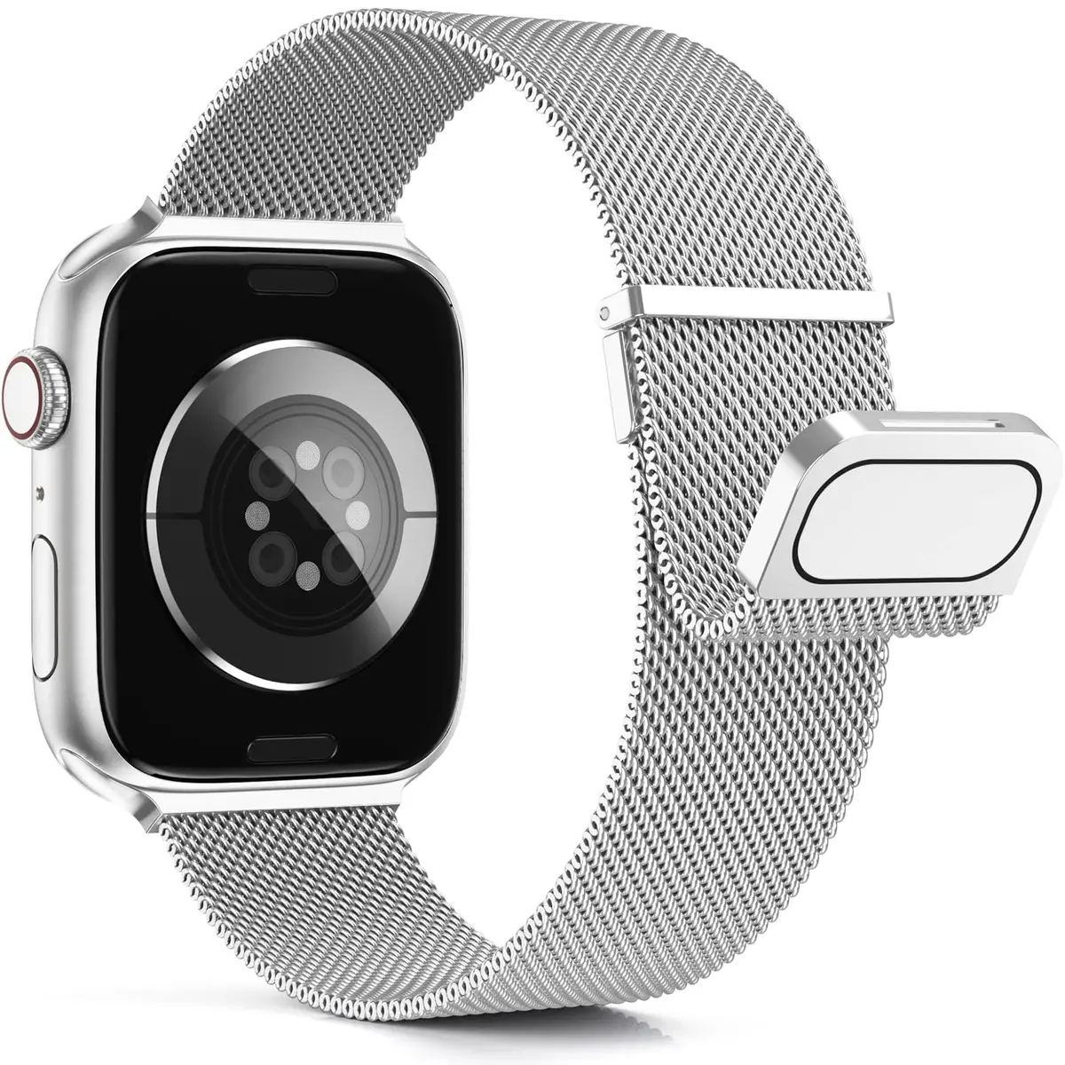 HAOZHI Pulseira Compatível com Apple Watch Ultra 4 SE 3 2,12 11 10 9 7 6 5 | Magnético Pulseira para iWatch 49mm/46mm/45mm/44mm/42mm/41mm/40mm/38mm,Bracelete Correia para iWatch Series 12 11 10 9 8 7 6