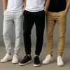 Kit 3 Calça Jogger Masculina Sarja Com Punho Streetwear - 1