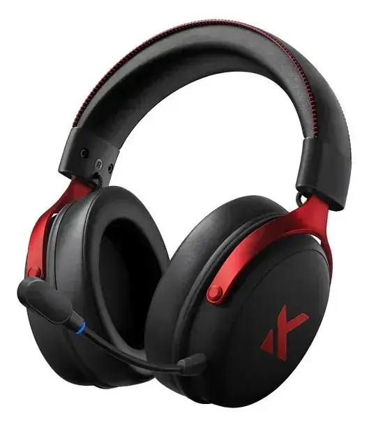 Fone De Ouvido Mchose V9 Pro Headset Gamer Wireless Sem Fio Vermelho