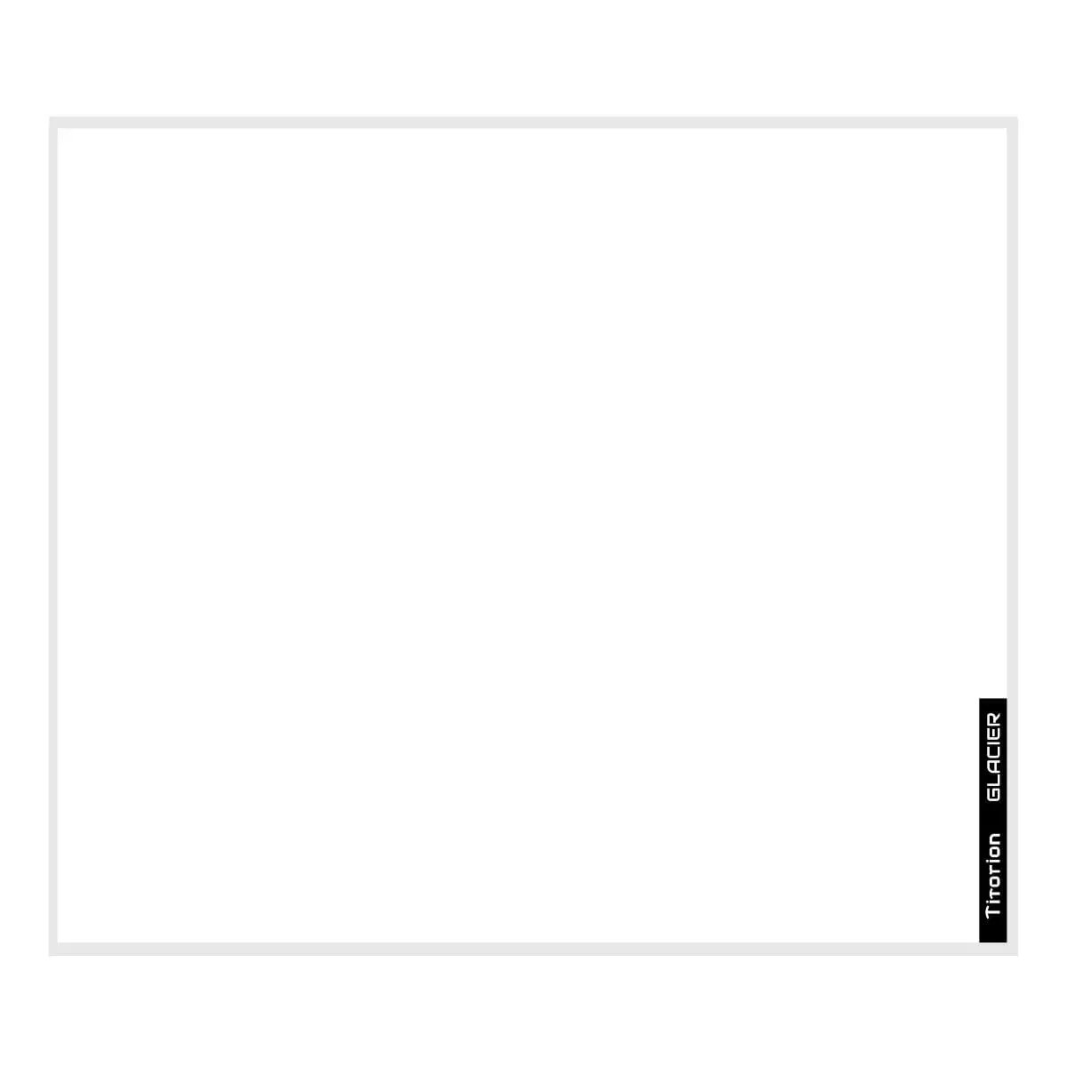 Mouse Pad Gamer de Vidro SPEED GLACIER Profissional 49x42 Premium Branco Preto Hexágono Titorion (Branco)