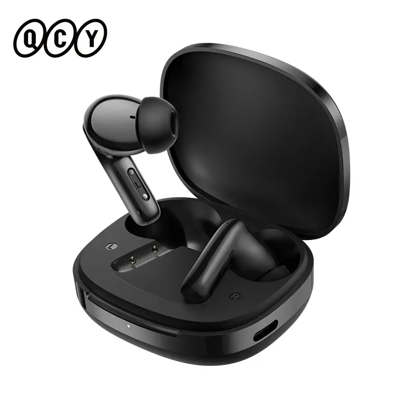 QCY T13 Pro Fones de Ouvido Sem Fio com ANC Adaptativo, Drivers de 13mm, Graves Potentes, ANC Híbrido de 50dB, Bluetooth 6.0, 6 Microfones ENC, 47H de Duração HT23 - 1