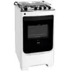Fogão Consul 4 Bocas CFO4NAB com Mesa de Inox, Acendimento Automático e Design Frente Única Bivolt - Branco - 1