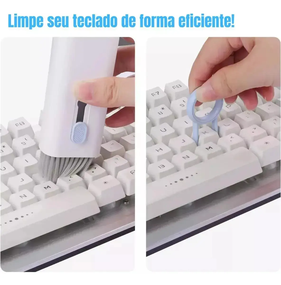 Kit Limpeza Celular Teclado Pc Notebook Escova Macia Limpa câmera Pincel Limpador Multiuso Fone De Ouvido Tablet Headset 8 Em 1 Eletrônicos Gadgets Portátil Multifuncional Eficiente LVC FAMILY thumbnail 4