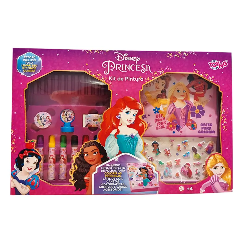 Princesas Kit Pintura C/Adesiv