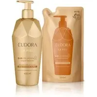 Combo La Piel Âmbar Dourado: Hidratante Desodorante Corporal 400ml + Refil Hidratante Desodorante Corporal 350ml