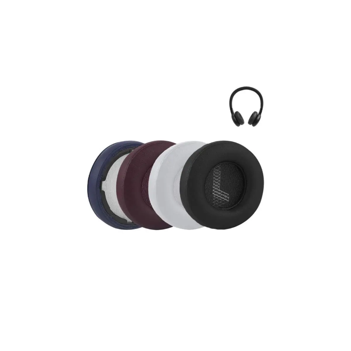 GeekPads Espumas Almofadas Compatível com JBL Fone de Ouvido Live 400BT Live 460NC (Preto)